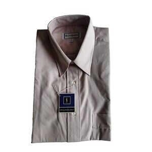 VTG Yves Saint Laurent YSL Mens Shirts New Old Stock Dusty Rose 15x32/33